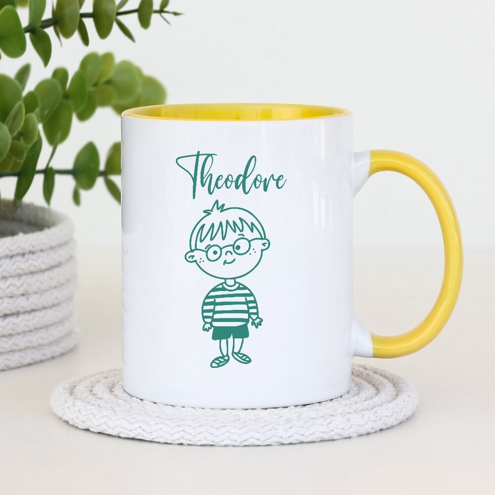 Cute Custom Name Boys Cup, Personalized Kids Gift Idea